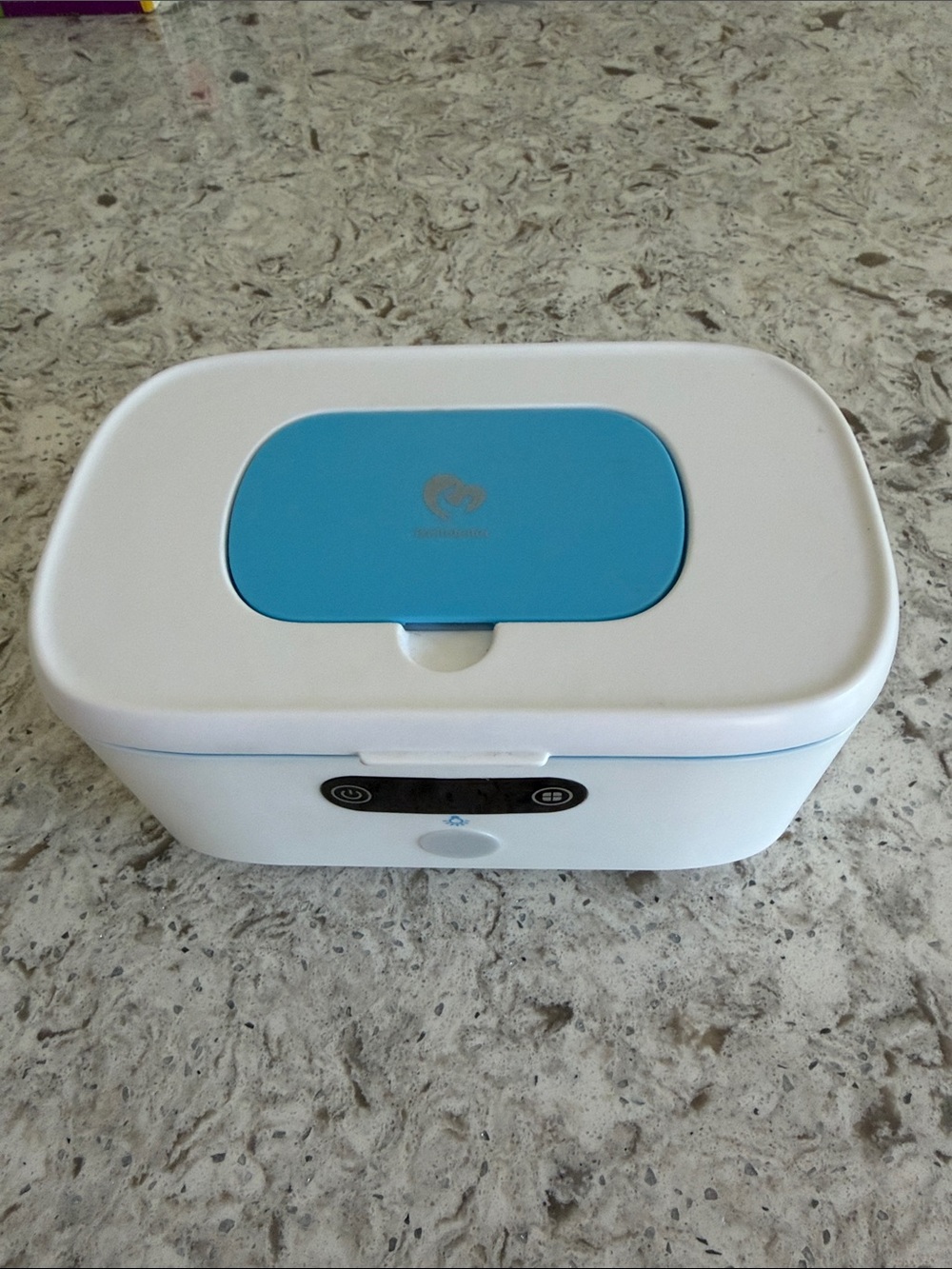 Bellababy Portable White and Blue Wipes Warmer